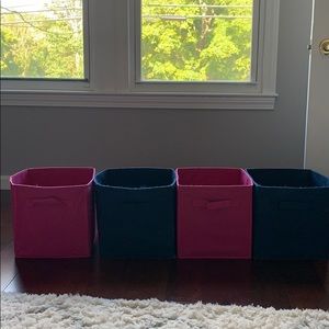 4 bins for storage!